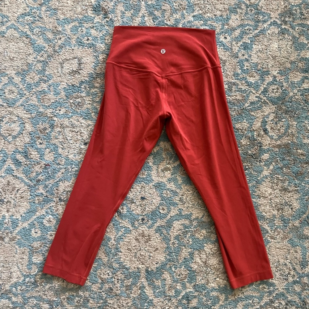 Lululemon Rust Orange Align Legging Size 6 With 2… - image 3
